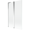 Mexen Mist L Bath Screen 2-panel 110 x 150 cm, transparent, chrome - 8A9L-110-011-01-00