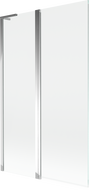 Mexen Mist L Bath Screen 2-panel 110 x 150 cm, transparent, chrome - 8A9L-110-011-01-00