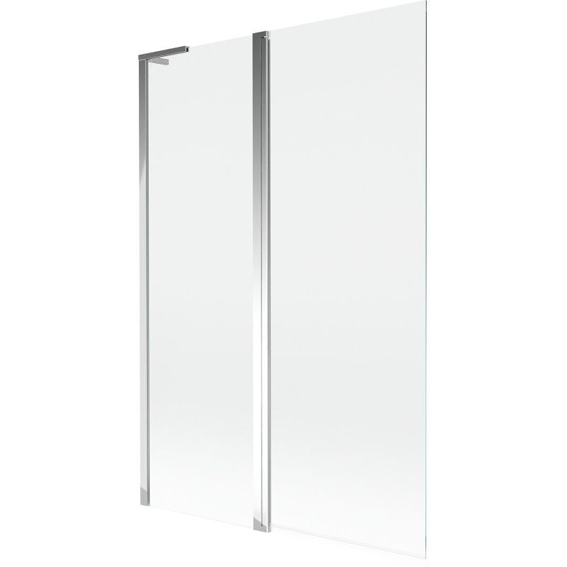 Mexen Mist L vannisein 2-osaline 120 x 150 cm, läbipaistev, kroom - 8A9L-120-011-01-00