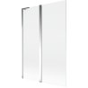 Mexen Mist L paroi de baignoire à 2 volets 120 x 150 cm, transparent, chrome - 8A9L-120-011-01-00
