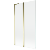 Mexen Mist L badscherm 2-delig 100 x 150 cm, transparant, goud - 8A9L-100-011-50-00