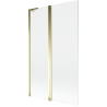 Mexen Mist L pantalla de ducha de 2 hojas 110 x 150 cm, transparente, dorado - 8A9L-110-011-50-00