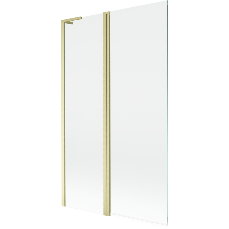Mexen Mist L duschvägg 2-delad 110 x 150 cm, transparent, borstad guld - 8A9L-110-011-55-00