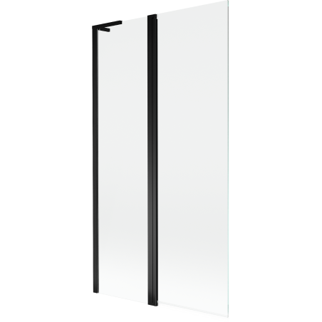 Mexen Mist L paroi de baignoire à 2 volets 100 x 150 cm, transparent, noir - 8A9L-100-011-70-00