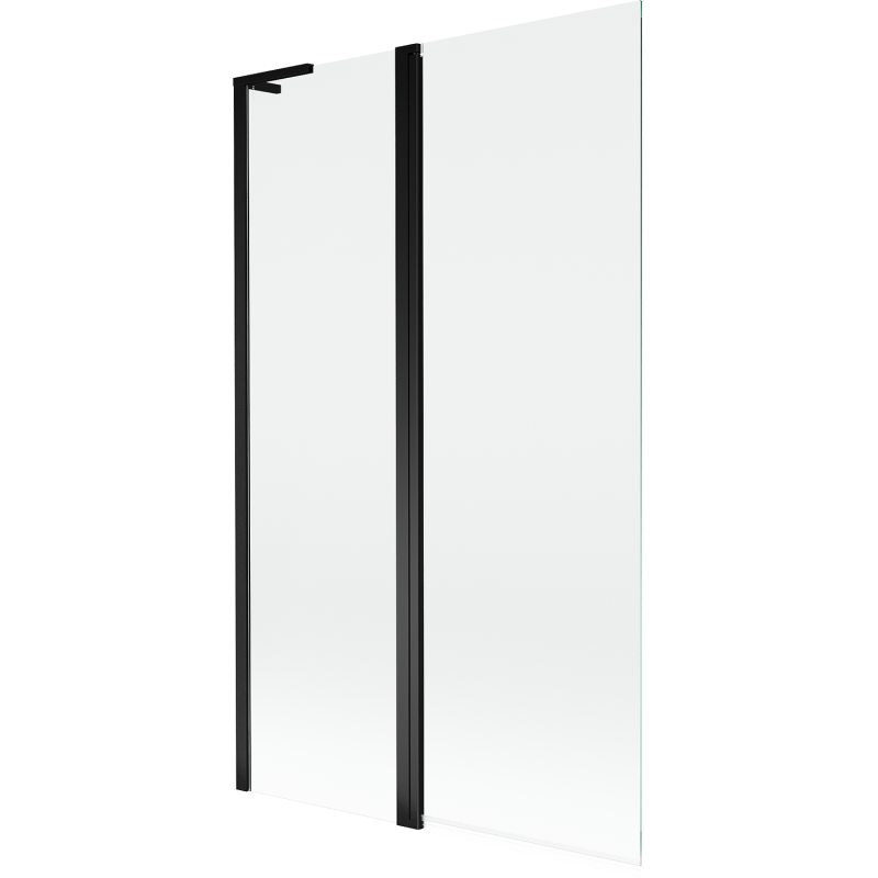 Mexen Mist L ντους 2 φύλλων 110 x 150 cm, διαφανές, μαύρο - 8A9L-110-011-70-00