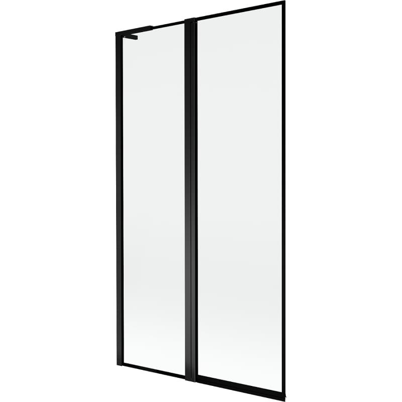 Mexen Mist L vanniseinapaneel 2-osaline vasak 100 x 150 cm, must raam, must - 8A9L-100-011-70-70-L