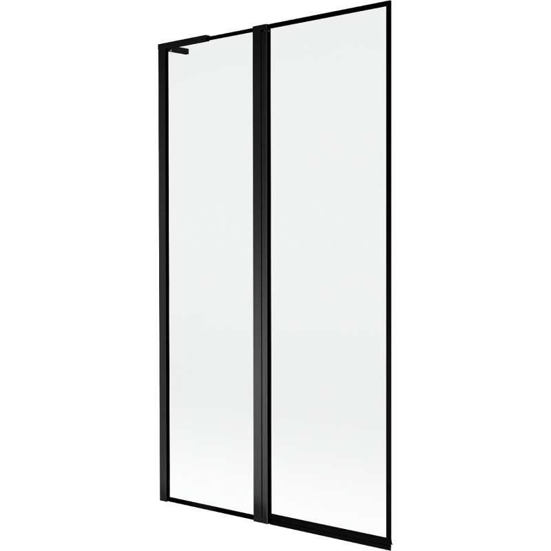 Mexen Mist L zidna pregrada za kadu s dva krila lijeva 100 x 150 cm, crni okvir, crna - 8A9L-100-011-70-70-L