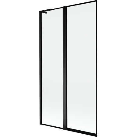 Mexen Mist L shower screen 2-wing left 100 x 150 cm, black frame, black - 8A9L-100-011-70-70-L