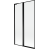 Mexen Mist L shower screen 2-wing left 100 x 150 cm, black frame, black - 8A9L-100-011-70-70-L