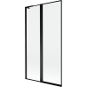 Mexen Mist L vanniseinapaneel 2-osaline vasak 100 x 150 cm, must raam, must - 8A9L-100-011-70-70-L