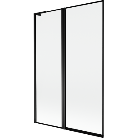 Mexen Mist L Duschabtrennung 2-flügelige links 120 x 150 cm, schwarzer Rahmen, schwarz - 8A9L-120-011-70-70-L