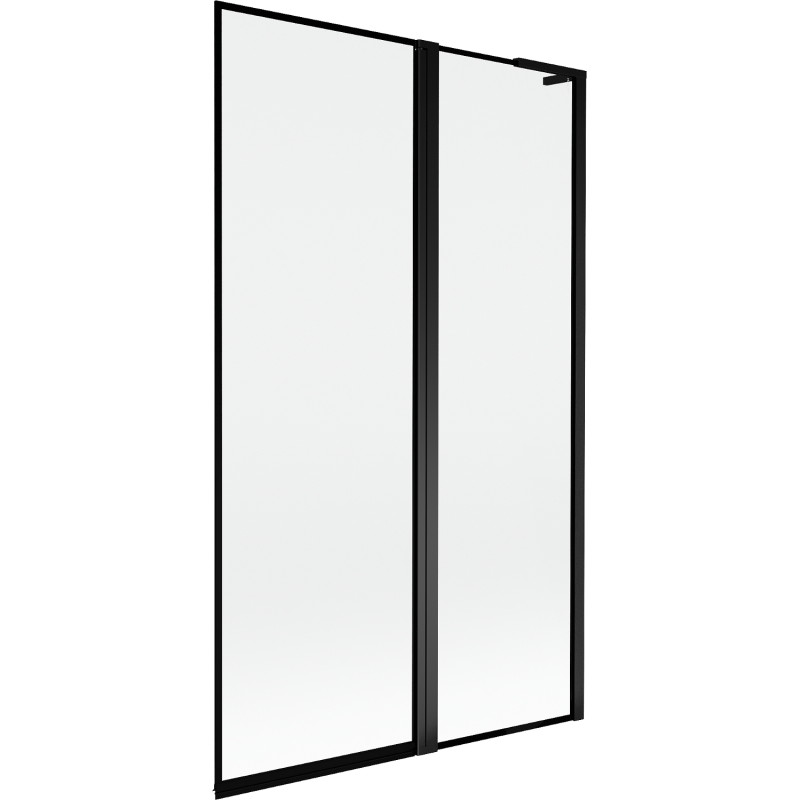 Mexen Mist L vannisein 2-osaline parem 110 x 150 cm, must raam, must - 8A9L-110-011-70-70-P