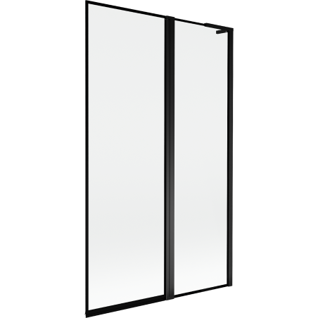 Mexen Mist L vannisein 2-osaline parem 110 x 150 cm, must raam, must - 8A9L-110-011-70-70-P