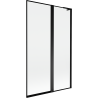 Mexen Mist L vannisein 2-osaline parem 110 x 150 cm, must raam, must - 8A9L-110-011-70-70-P