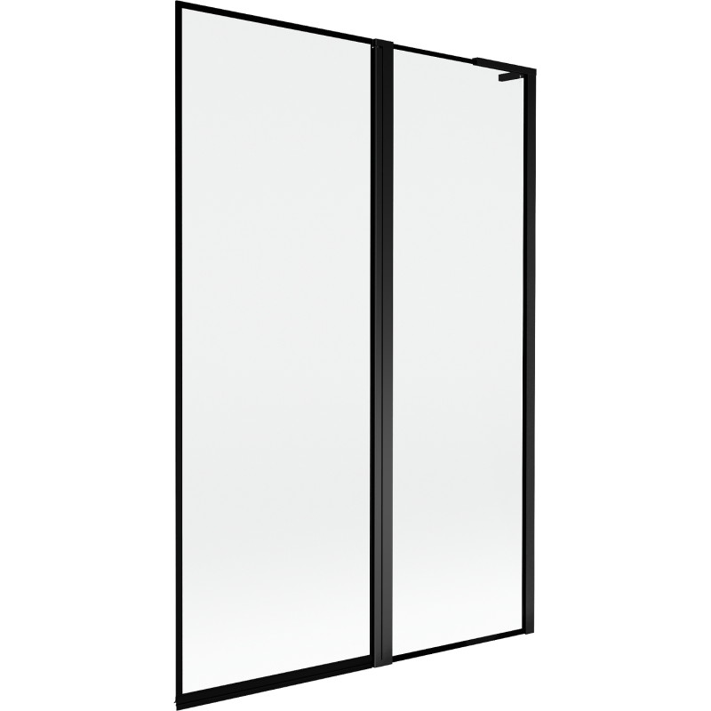 Mexen Mist L vannisein 2-tiivaga parempoolne 120 x 150 cm, must raam, must - 8A9L-120-011-70-70-P