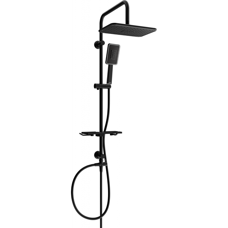 Mexen T54 columna de ducha, negra/cromada - 798545493-71