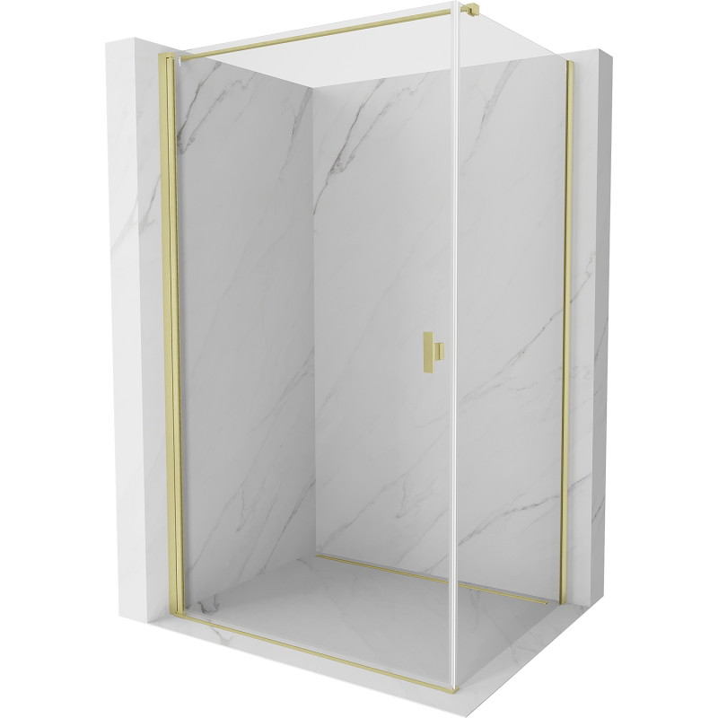 Mexen Mist-B hinged dušikabiin 90 x 85 cm, läbipaistev, kuldne harjatud - 8A2T-090-085-55-00