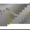 Mexen Mist-B Duschkabine, schwenkbar 100 x 100 cm, transparent, gebürstetes Gold - 8A2T-100-100-55-00