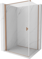 Mexen Mist-B Duschkabine schwenkbar 85 x 80 cm, transparent, gebürstetes Kupfer - 8A2T-085-080-65-00