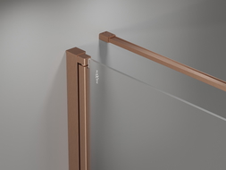 Mexen Mist-B Duschkabine mit Pendeltür 90 x 90 cm, transparent, gebürstetes Kupfer - 8A2T-090-090-65-00