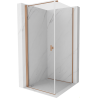 Mexen Mist-B Duschkabine schwenkbar 100 x 100 cm, transparent, gebürstetes Kupfer - 8A2T-100-100-65-00