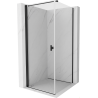 Mexen Mist-B Duschkabine schwenkbar 80 x 80 cm, transparent, schwarz - 8A2T-080-080-70-00