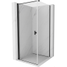 Mexen Mist-B Duschkabine schwenkbar 85 x 85 cm, transparent, schwarz - 8A2T-085-085-70-00