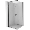 Mexen Mist-B 90 x 90 cm Pivot Shower Cabin, Transparent, Black - 8A2T-090-090-70-00