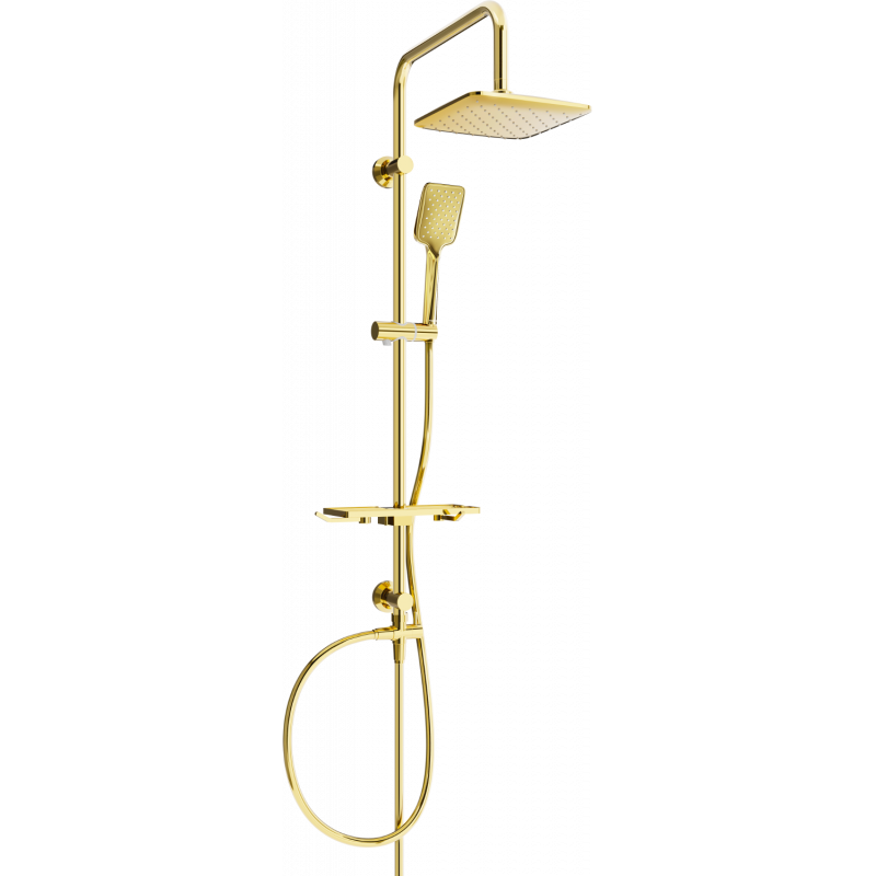 Mexen T62 douchekolom, goud - 798626293-50