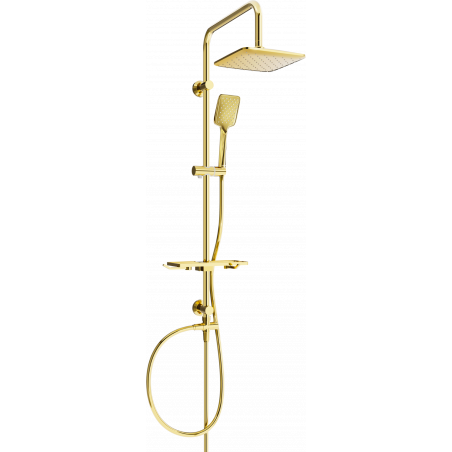 Mexen T62 douchekolom, goud - 798626293-50