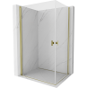 Mexen Mist-B Duo Duschkabine Schwingtür 100 x 80 cm, transparent, gold - 8A2-100-080-50-00