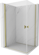 Mexen Mist-B Duo klizni tuš kabina 100 x 90 cm, prozirna, zlatna - 8A2-100-090-50-00