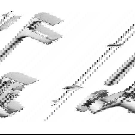 Mexen Axel DB62 badkarsset, krom - 73813DB62-00