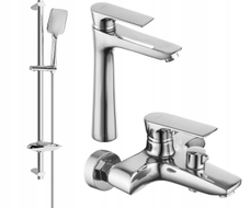 Mexen Axel DB62 vannikomplekt, kroom - 73813DB62-00