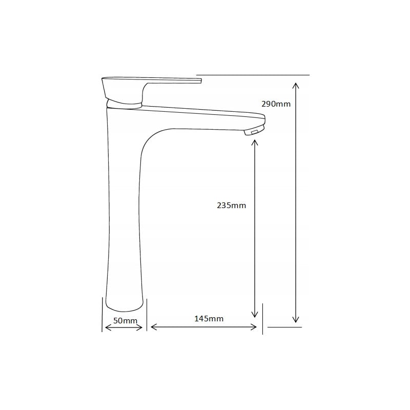 Mexen Axel DB62 ensemble de bain, chrome - 73813DB62-00
