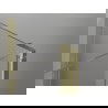 Mexen Mist L halbrunde Duschkabine, schwenkbar, 100 x 100 cm, transparent, gebürstetes Gold - 8A32L-100-100-55-00