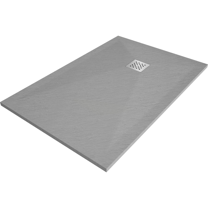Mexen Stone+ brodzik kompozytowy prostokątny 110 x 70 cm, szary-beton - 44617011