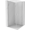 Mexen Mist cabine de douche semi-circulaire pivotante 80 x 80 cm, transparent, chrome - 8A31-080-080-01-00