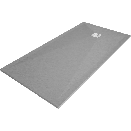 Mexen Stone+ rechthoekige composiet douchebak 180 x 70 cm, grijs-beton - 44617018