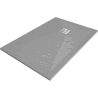 Mexen Stone+ composite rectangular shower tray 100 x 80 cm, grey-concrete - 44618010
