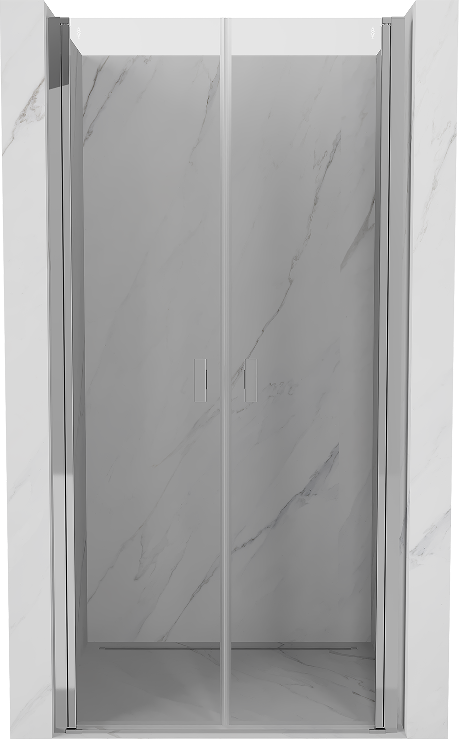 Mexen Mist drzwi prysznicowe uchylne 90 cm, transparent, chrom - 8A7-090-000-01-00