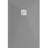 Mexen Stone+ composite rectangular shower tray 100 x 80 cm, grey-concrete - 44618010