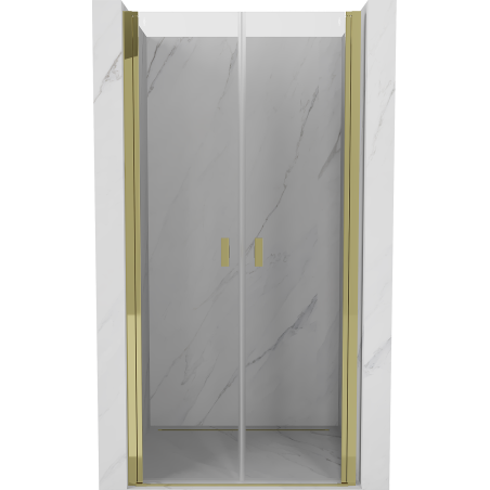 Mexen Mist Duschdrehtür 85 cm, transparent, gold - 8A7-085-000-50-00