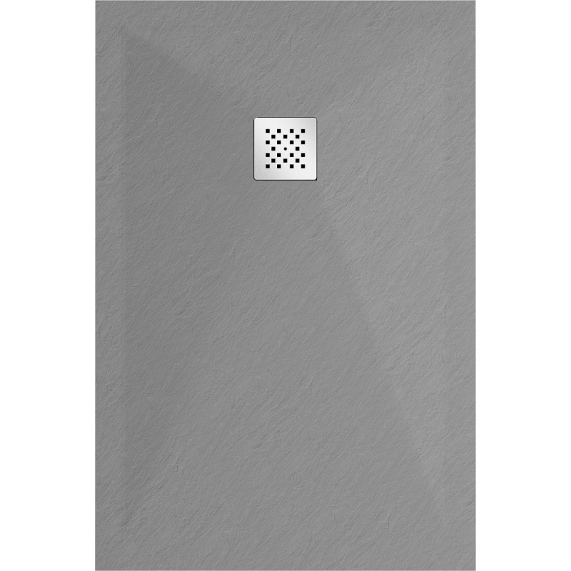 Mexen Stone+ ristkülikukujuline komposiitdušialus 120 x 80 cm, hall-betoon - 44618012