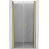 Mexen Mist scharnierende douchedeur 85 cm, transparant, goud geborsteld - 8A7-085-000-55-00
