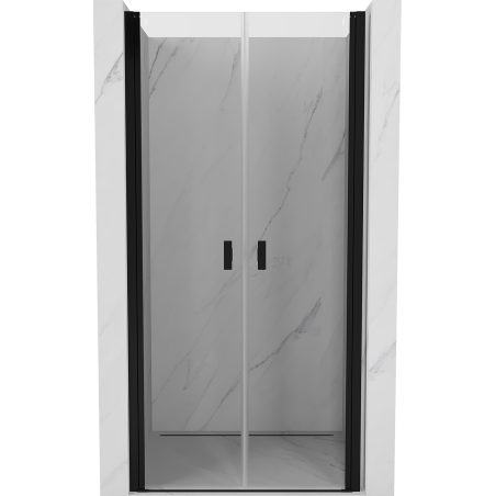 Mexen Mist porte de douche pivotante 100 cm, transparent, noir - 8A7-100-000-70-00