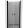 Mexen Mist hinged duššiuks 120 cm, läbipaistev, must - 8A7-120-000-70-00