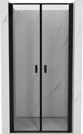 Mexen Mist hinged duššiuksed 85 cm, must raam, must - 8A7-085-000-70-70