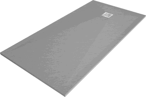 Mexen Stone+ Rechteckige Komposit-Duschtasse 160 x 80 cm, Grau-Beton - 44618016