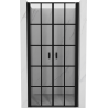 Mexen Mist Duschdrehtür 95 cm, schwarzes Gitter, schwarz - 8A7-095-000-70-77